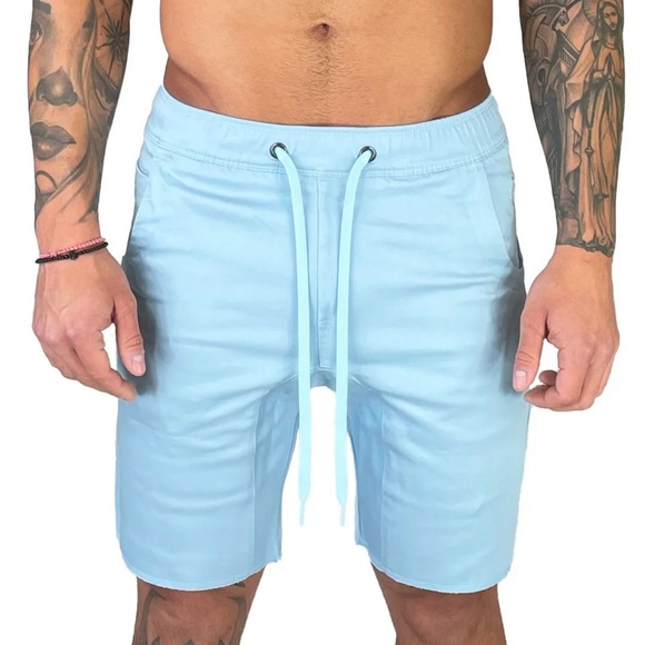 ANAX Casual Shorts Blue Mens Size Medium NWT - Picture 1 of 6